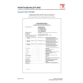 Montageanleitung DW-VISION