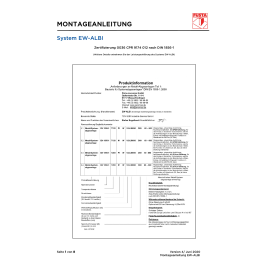 Montageanleitung EW-ALBI