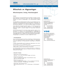 BDH Infoblatt - Blitzschutz an Abgasanlagen
